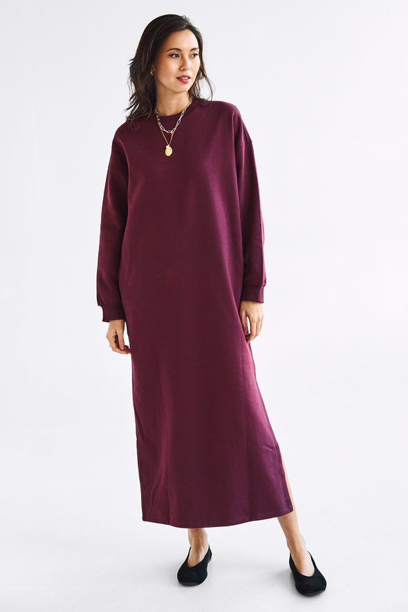 Gia LS Ankle Dress Fig