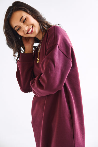 Gia LS Ankle Dress Fig