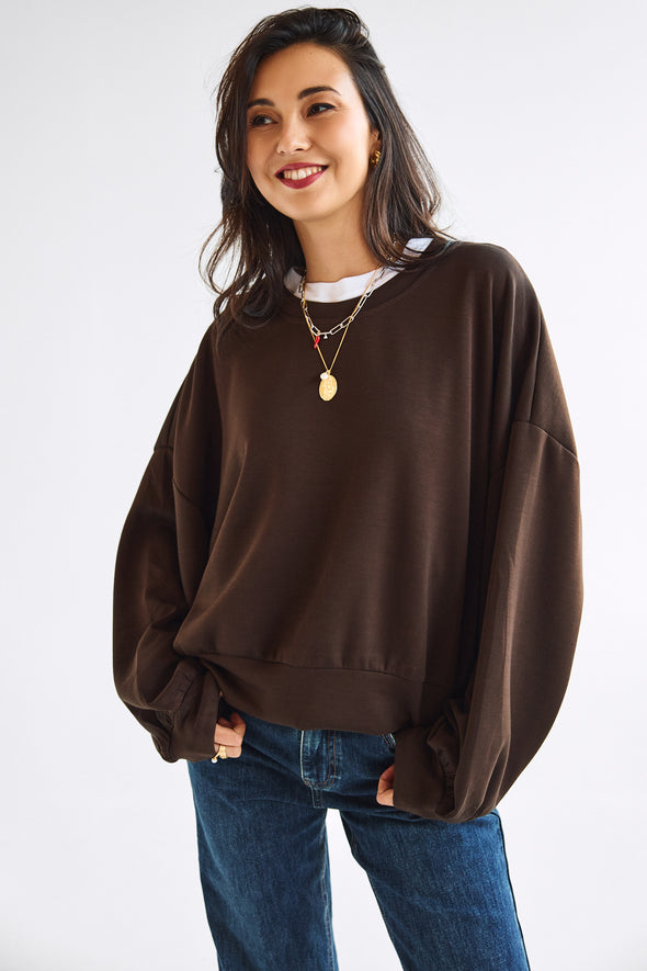 Tess Sweater Brown
