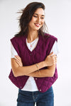 Babette Vest Bordeaux