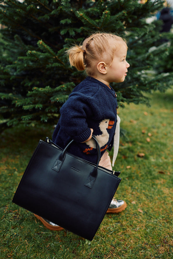 Jackie Classic Leather Bag Black