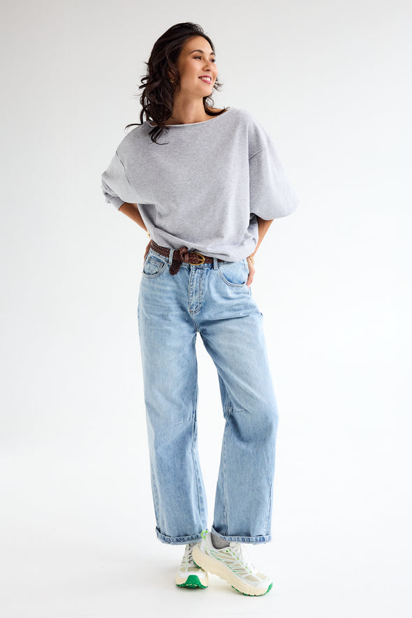 Daisy Day Sweater Grey