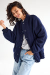 Clara Bomber Navy
