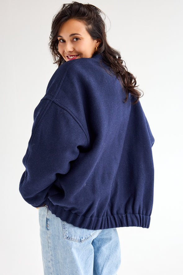 Clara Bomber Navy