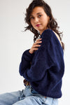 Alice Reversible Knit Navy