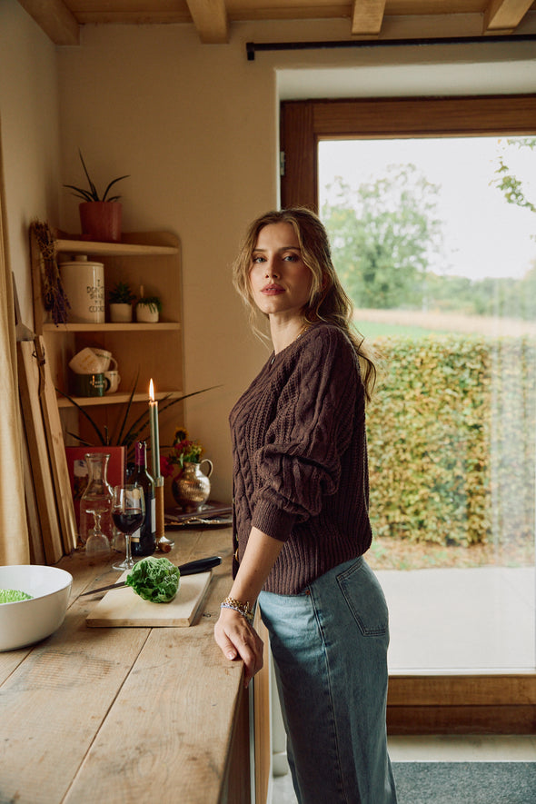 Lola Cardigan Marron