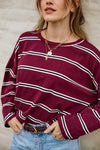 Farrow LS Top Bordeaux