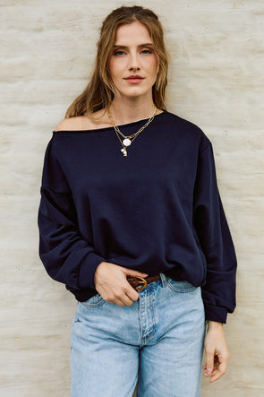 Daisy Day Sweater Navy