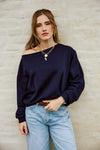 Daisy Day Sweater Navy