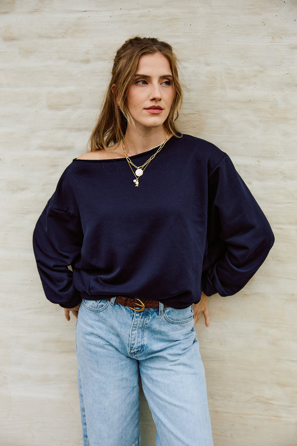 Daisy Day Sweater Navy