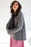 Cille Cashmere High Neck Knit Medium Grey