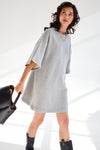 Mae Dress Grey Melange