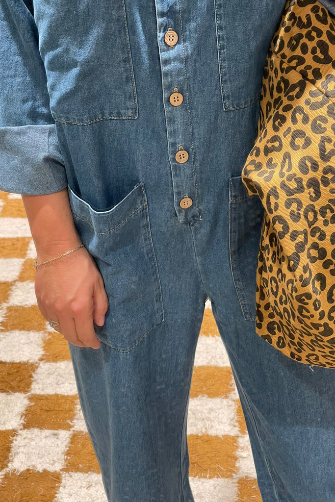 Fiona Button Down Jumpsuit