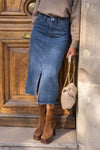 Judy Denim Skirt Dark Blue