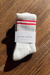 Boyfriend Socks Clean White