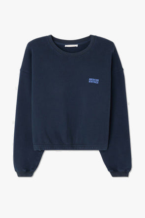Izubird Cropped Sweater Vintage Navy