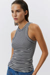 Jullie Stripe Top Navy