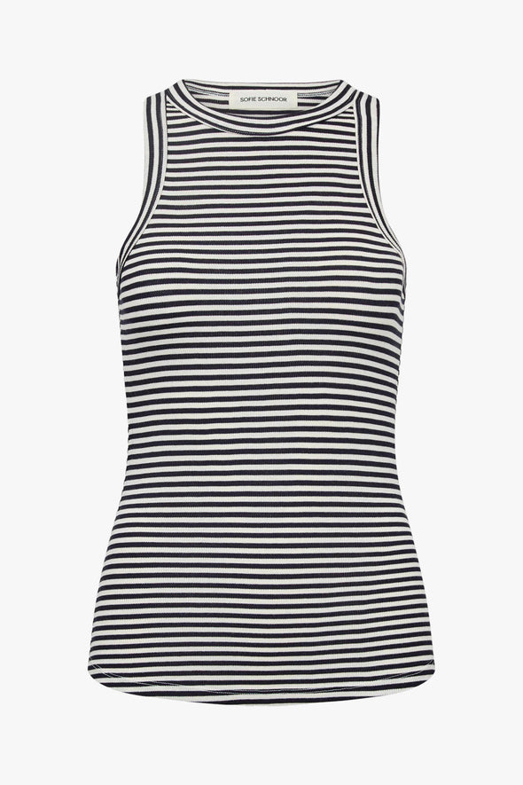 Jullie Stripe Top Navy