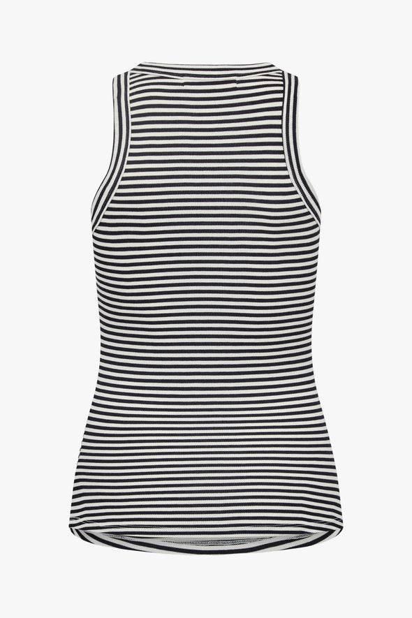 Jullie Stripe Top Navy