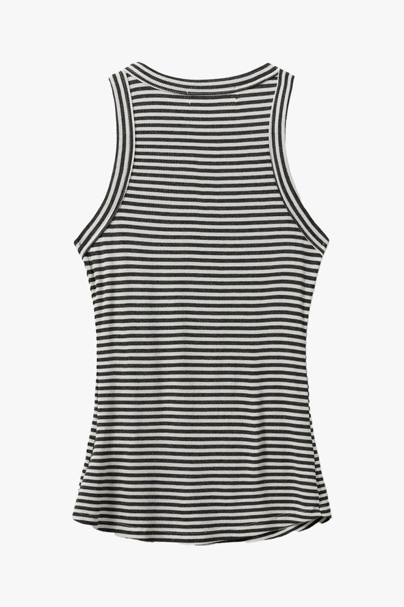 Jullie Top Dark Grey Stripe