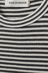 Jullie Top Dark Grey Stripe