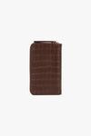 Jett Wallet Chocolate Croco Leather