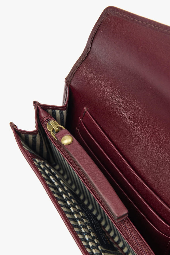 Jo's Purse Dark Cherry Classic Leather