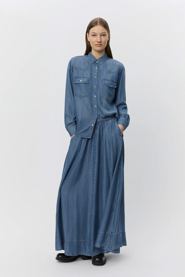 Kattia Skirt Denim Blue
