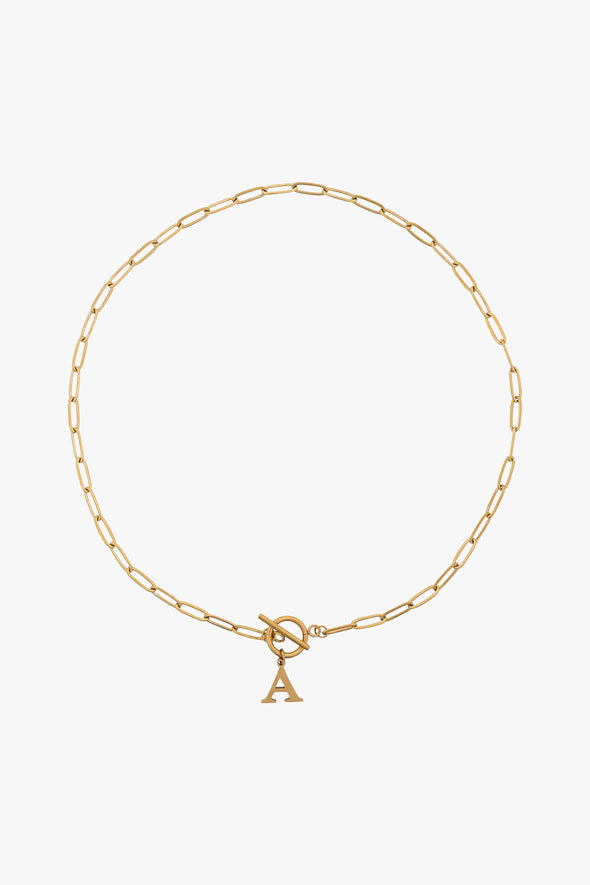 Initial Necklace Letter