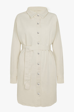 Allie Shirt Dress Off White