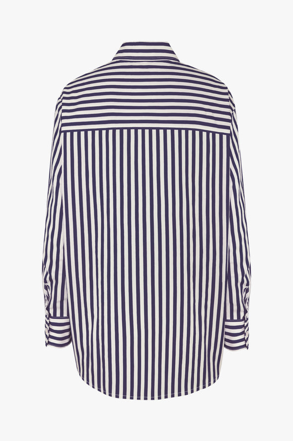 Boy Shirt Navy Stripe