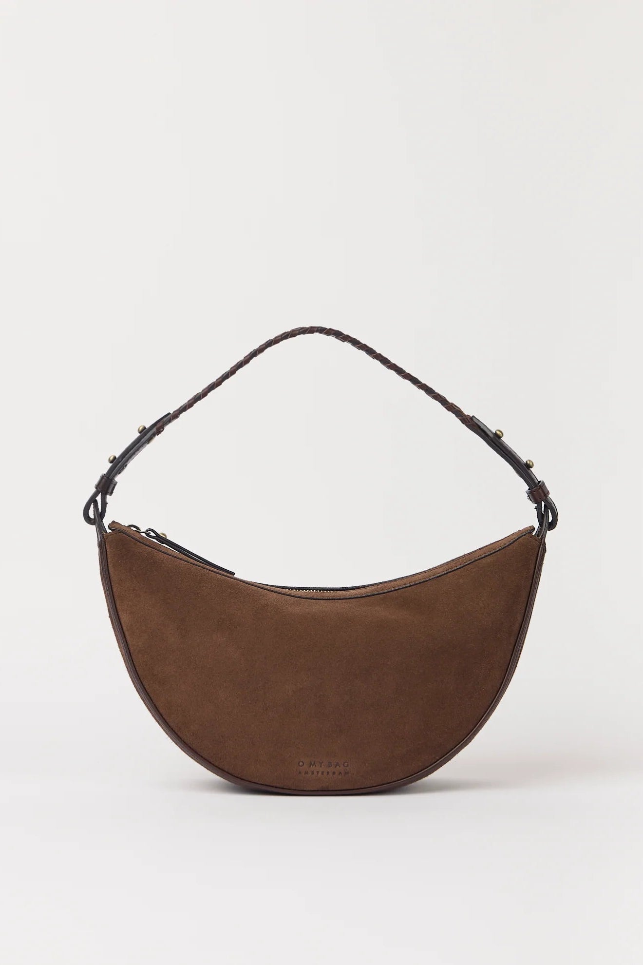 Leo Chocolate Midi Suède Bag