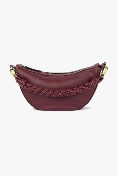 Leo Dark Cherry Soft Grain Leather Bag
