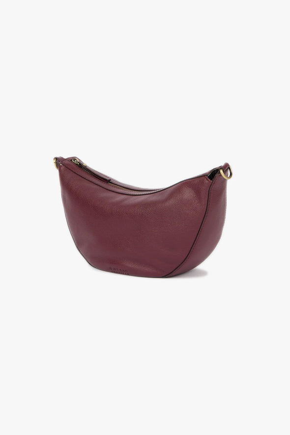 Leo Dark Cherry Soft Grain Leather Bag