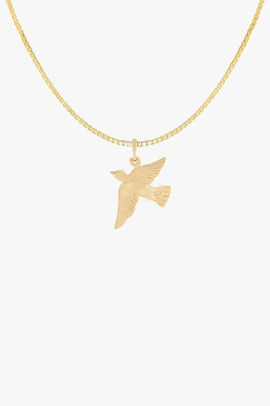 Lucky Swallow Necklace Goldplated
