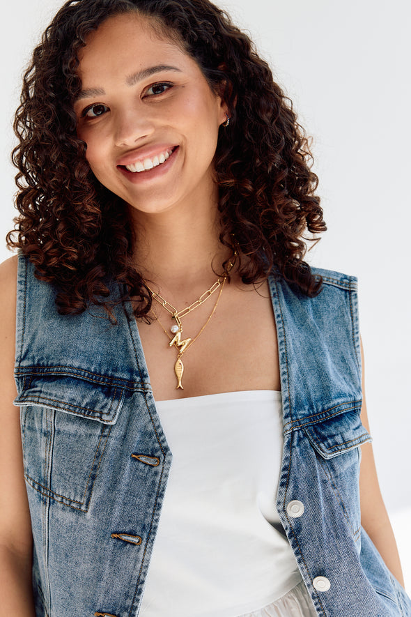 Jolie Denim Waistcoat