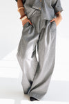 Ridooseer Wide Leg Pants Coutil Blue