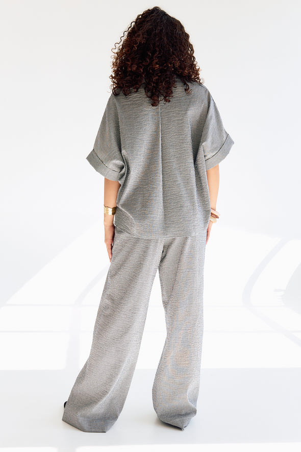 Ridooseer Wide Leg Pants Coutil Blue