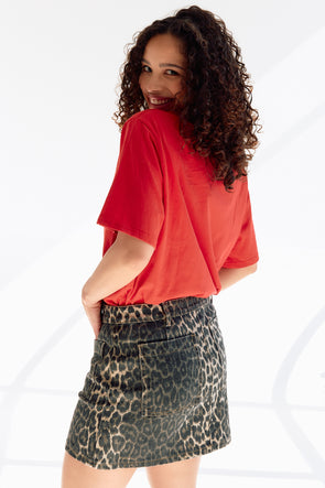 Leona Leopard Skirt