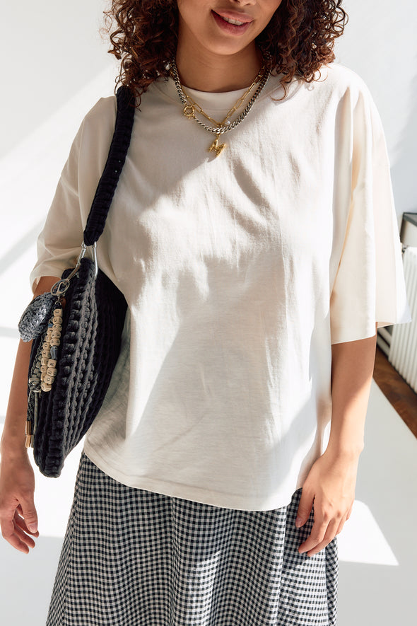 Anna Oversized T-Shirt Cloud Dancer