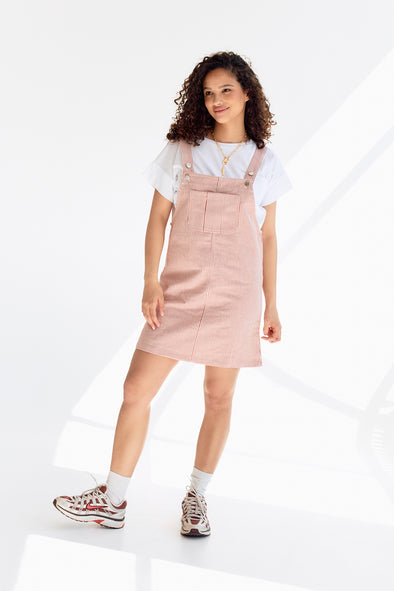 Andrew Dungaree Dress Stripes