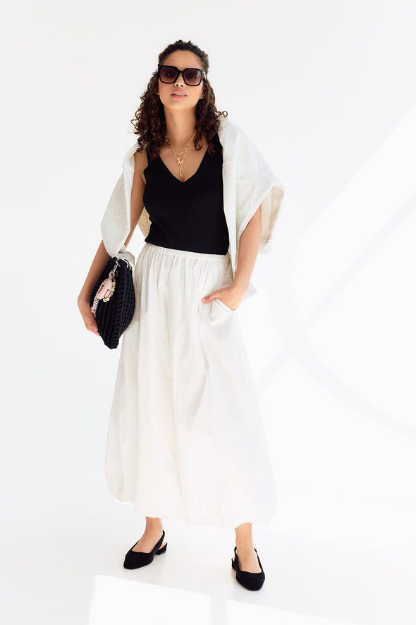 Reyna Skirt White