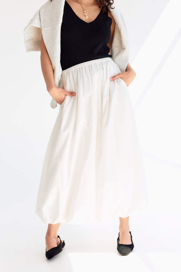 Reyna Skirt White