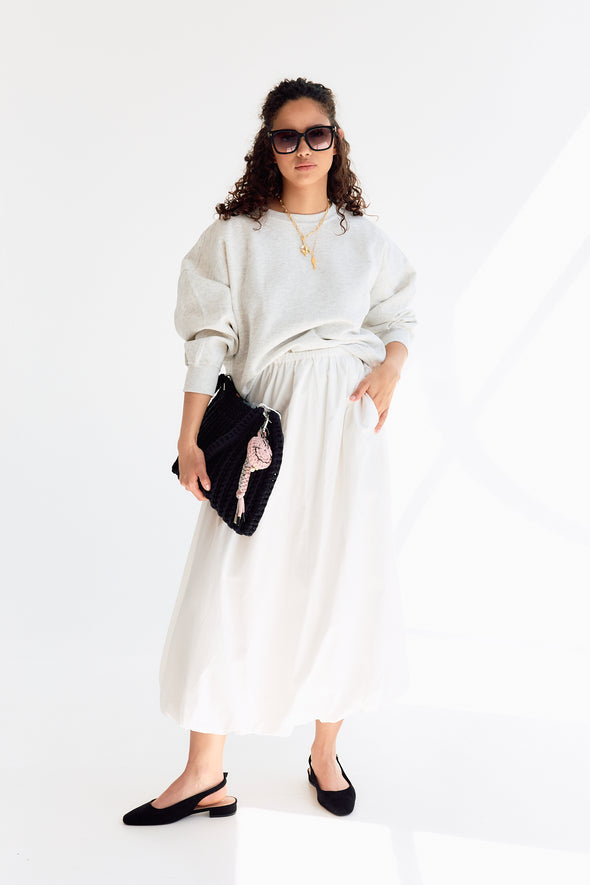 Reyna Skirt White
