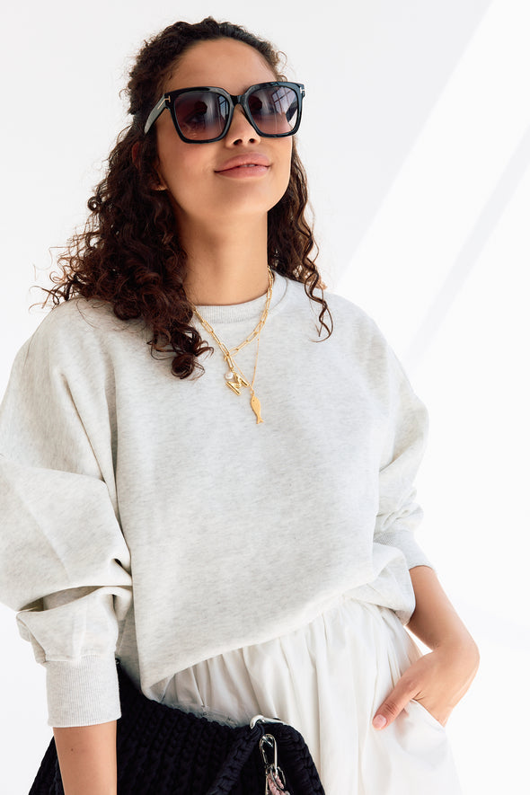 Kiki Sweater Grey Melange