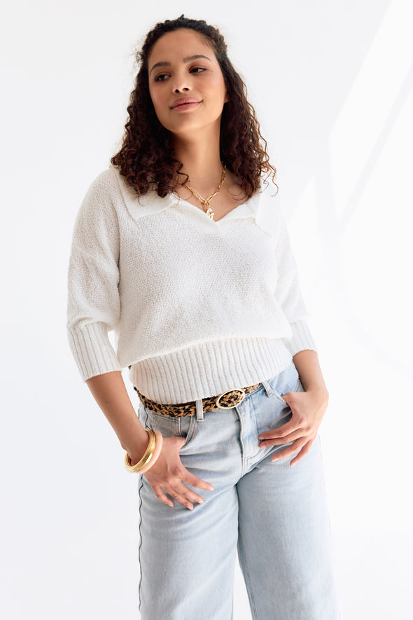 Gabrielle Polo Top White
