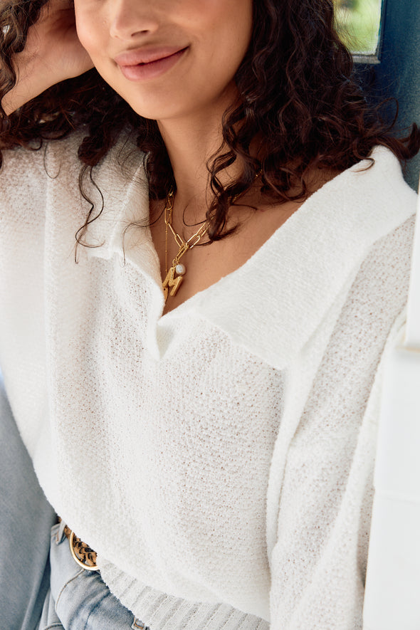 Gabrielle Polo Top White