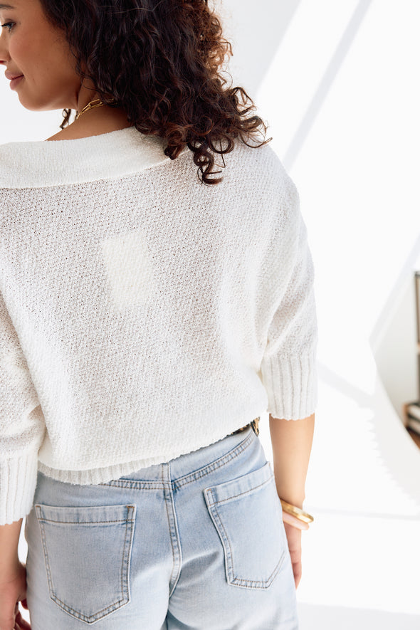 Gabrielle Polo Top White