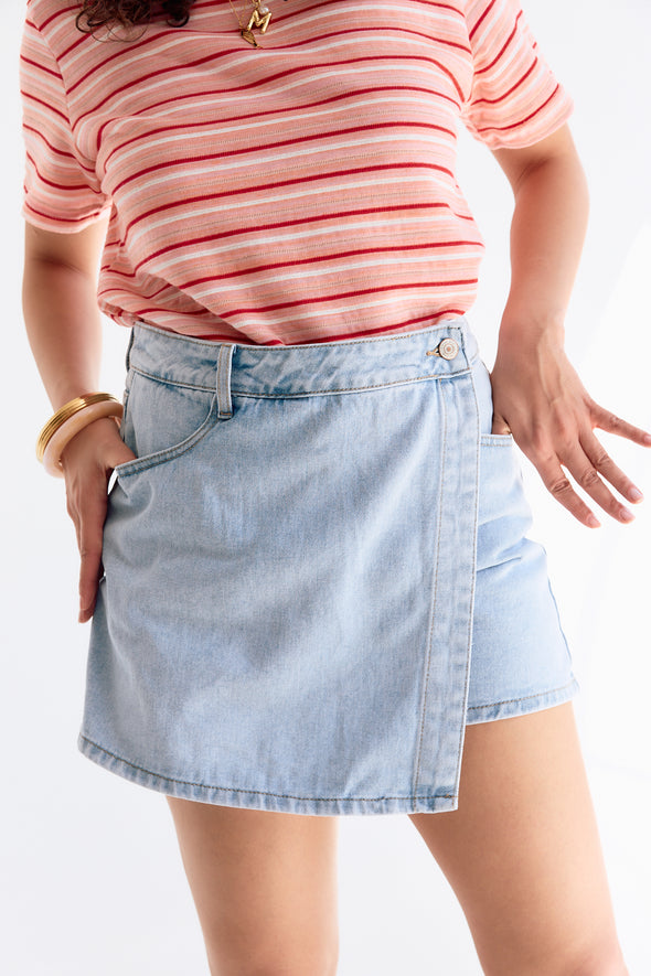 Jadene Skort Light Blue