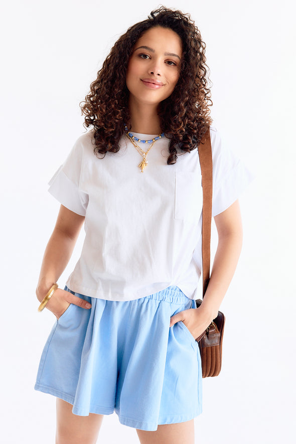 Daisy Shorts Sky Blue